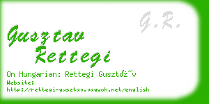 gusztav rettegi business card